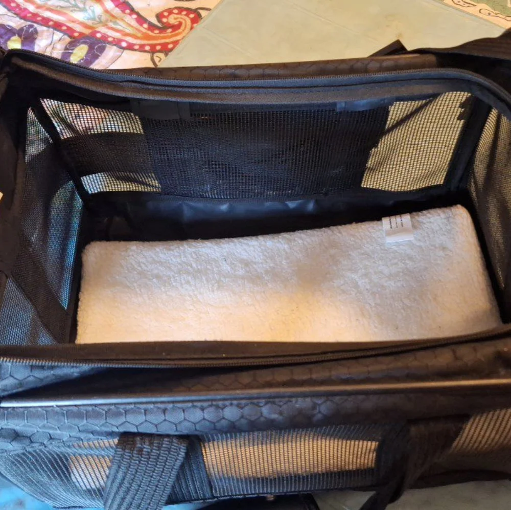 Small pet carrier.
